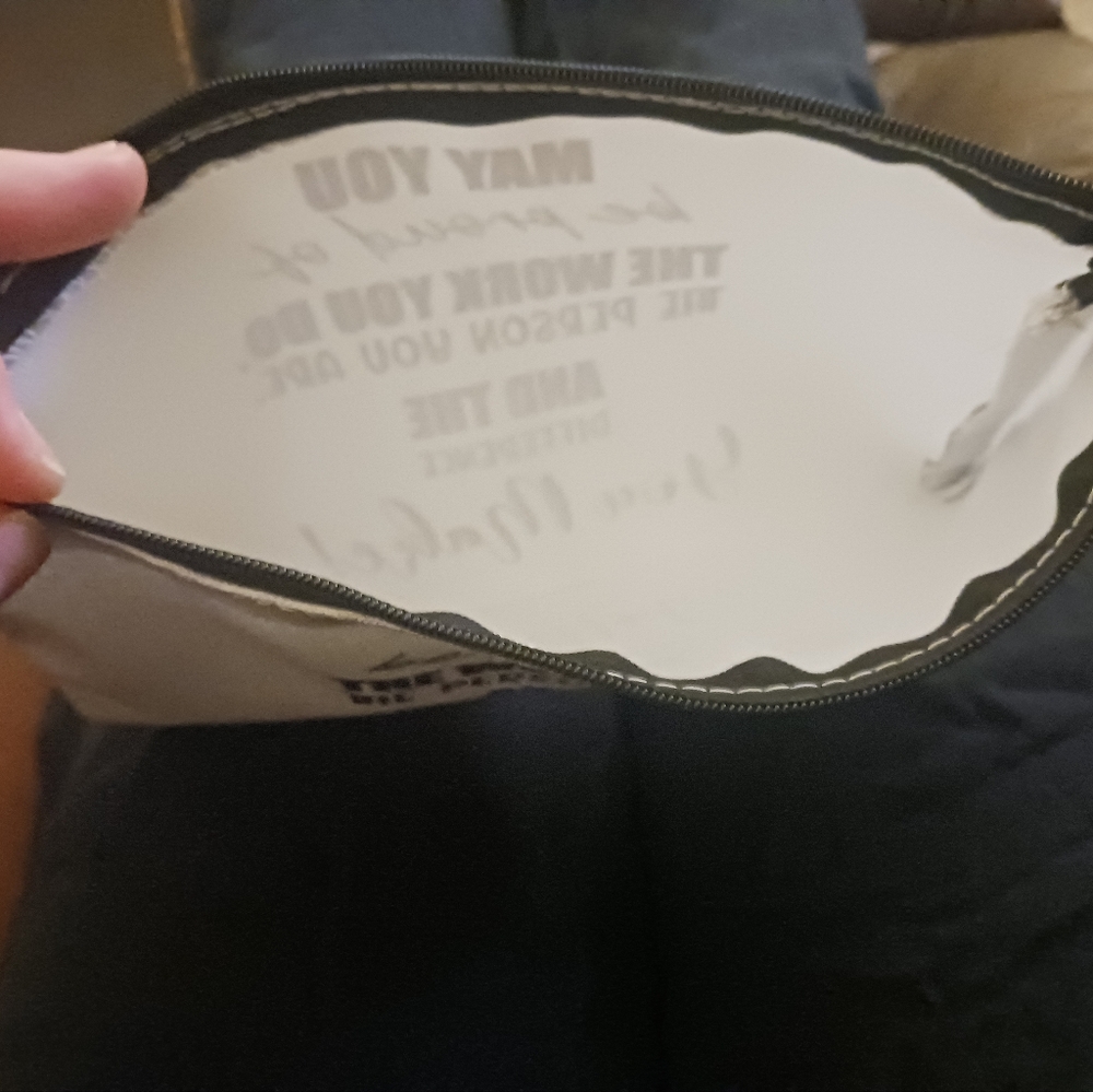 Inspirational Quote Canvas Pouch - Picture 2 of 2